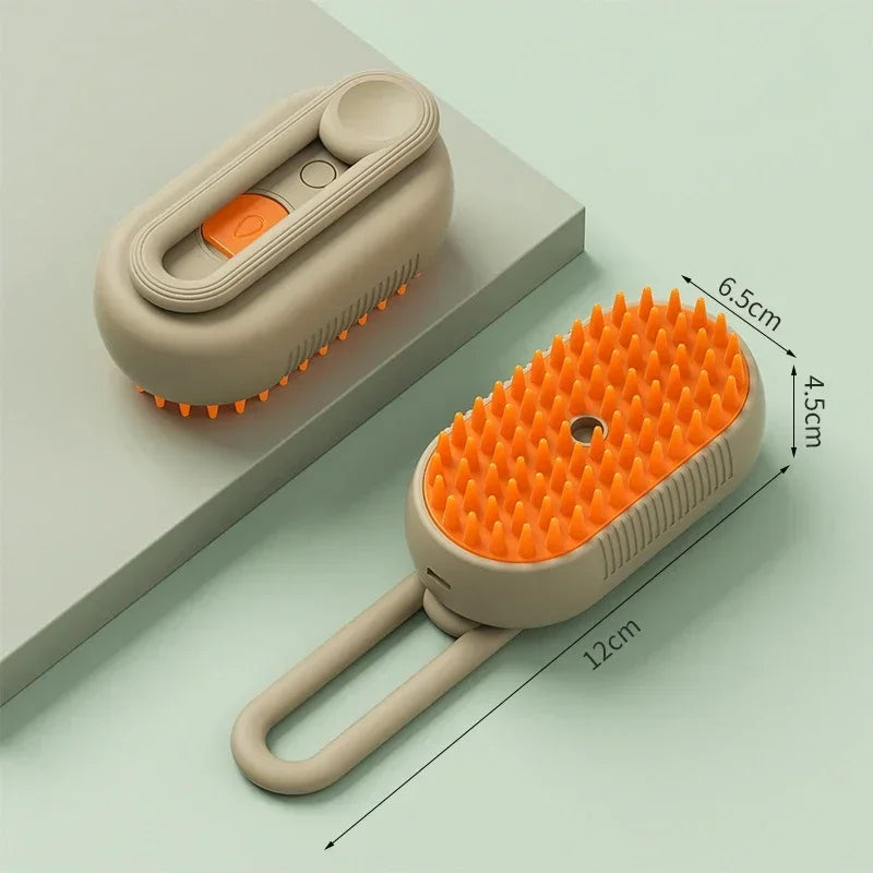 MistPaw™ 3-in-1 Pet Mist Grooming Brush for Dogs & Cats