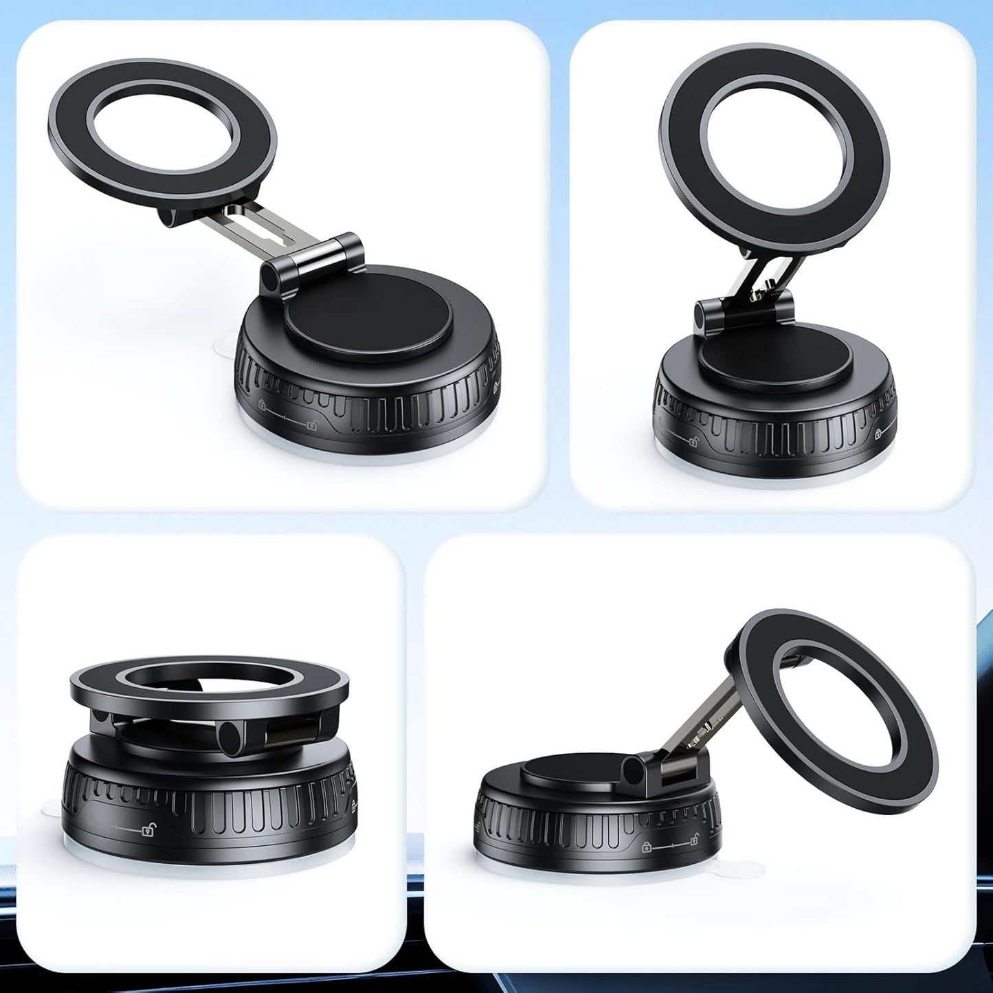 VacGrip 360™ Vacuum Magnetic Car Phone Mount