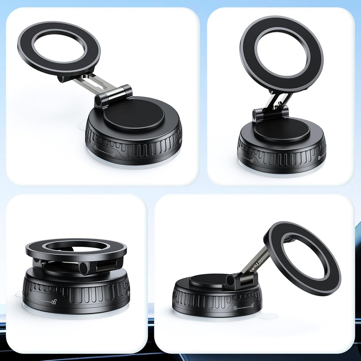 VacGrip 360™ Vacuum Magnetic Car Phone Mount