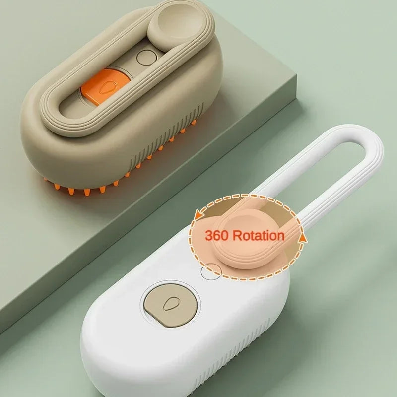 MistPaw™ 3-in-1 Pet Mist Grooming Brush for Dogs & Cats