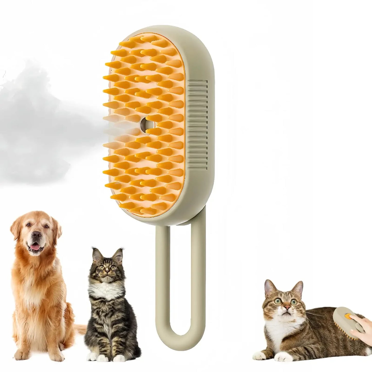 MistPaw™ 3-in-1 Pet Mist Grooming Brush for Dogs & Cats